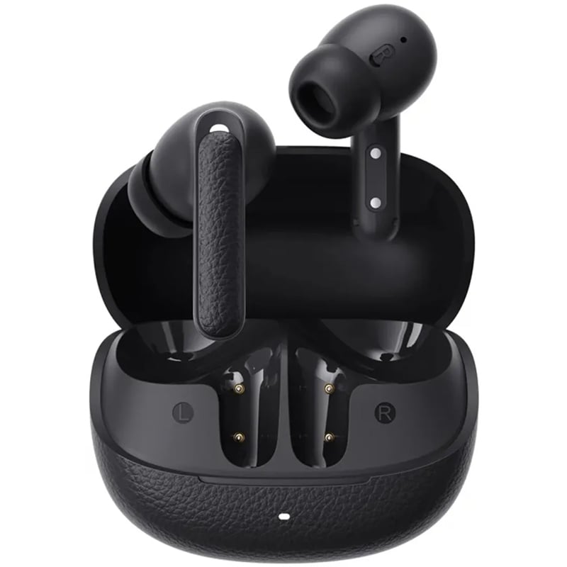 Picture of QCY HT15 ANC Earbuds 45dB Active Noise Cancellation, 6mic Ai-based ENC for Call, Premium Leather Texture Design, 10mm Woolen-paper Bio-diagram Driver for best Sound quality Wireless TWS Earbuds