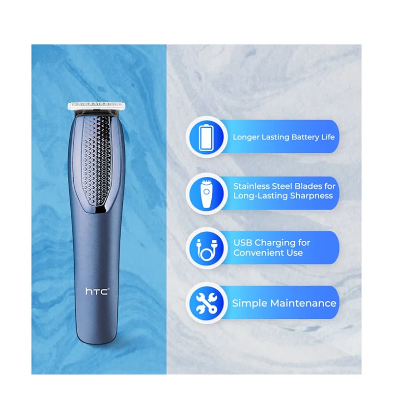 Picture of HTC AT 1210 Rechargeable Hair Trimmer -blue - Trimmer