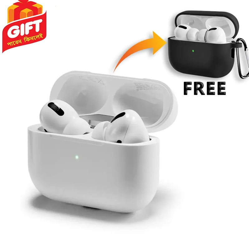 Picture of AirPods Pro 2nd Genaration MADE IN DUBAI Bluetooth Earbuds Ipx4 Waterproof In-Ear Earphone With Silicon Cover - White