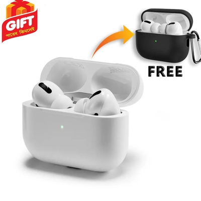 Picture of AirPods Pro 2nd Genaration MADE IN DUBAI Bluetooth Earbuds Ipx4 Waterproof In-Ear Earphone With Silicon Cover - White