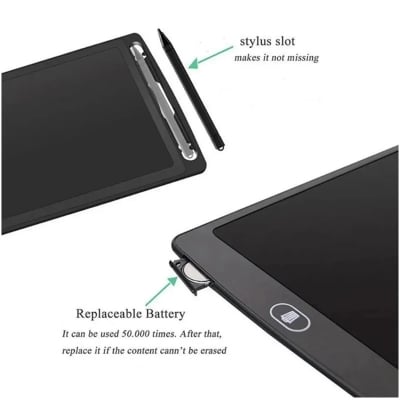 Picture of 8.5-Inch LCD Writing Tablet for Kids – Digital Drawing & Writing Board with Stylus Pen | Reusable & Portable Doodle Pad - Black