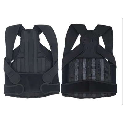Picture of Posture Corrector Back Support Belt for Men & Women – Spine Alignment & Pain Relief Brace - Black