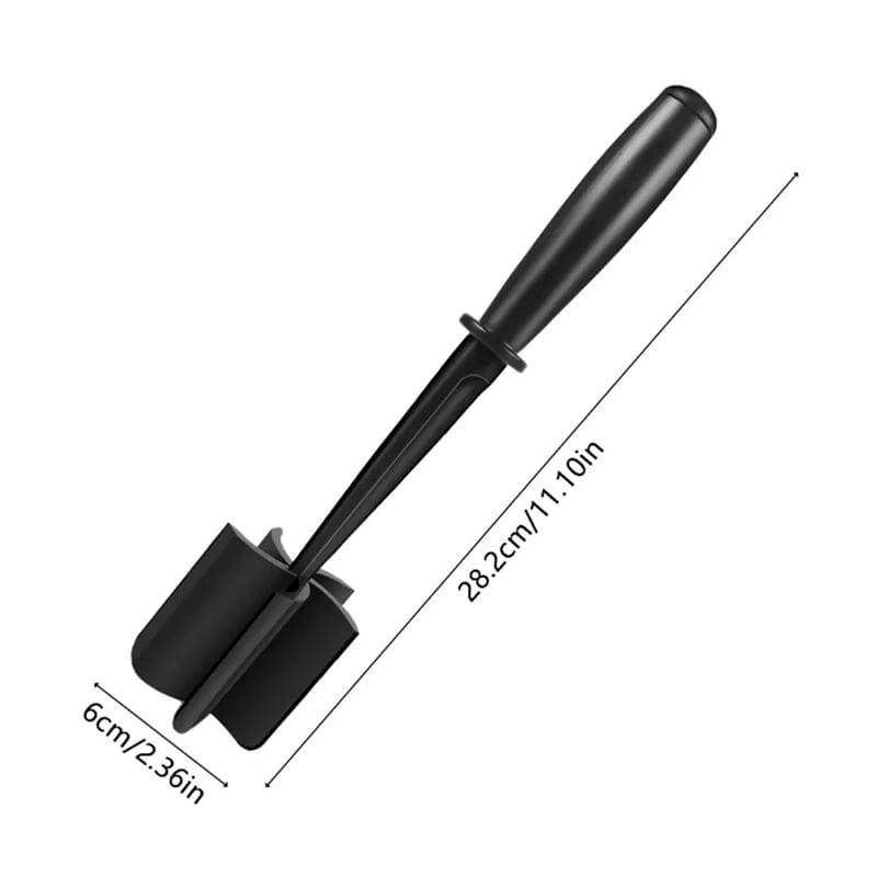 Picture of Heat-Resistant Nylon Meat Chopper – Non-Stick Ground Beef & Food Masher Tool with 5-Blade Design - Black
