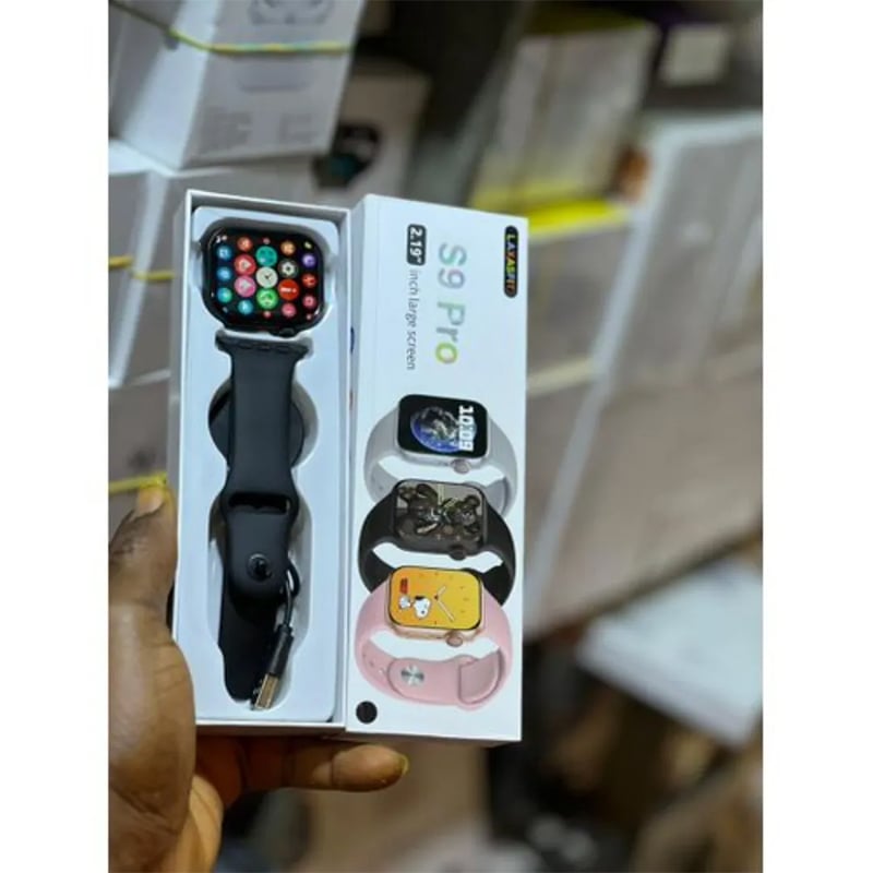 Picture of S9 Pro Smart Watch 2.01 Full Touch Bluetooth Calls Sleep Monitoring Multiple Sport Smartwatch For Android iOS - Black