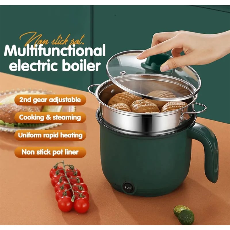 Picture of Multifunctional Non-stick Mini Rice Cooker Non-Coated Household Electric Cooker Electric Frying Pan - Multicolor