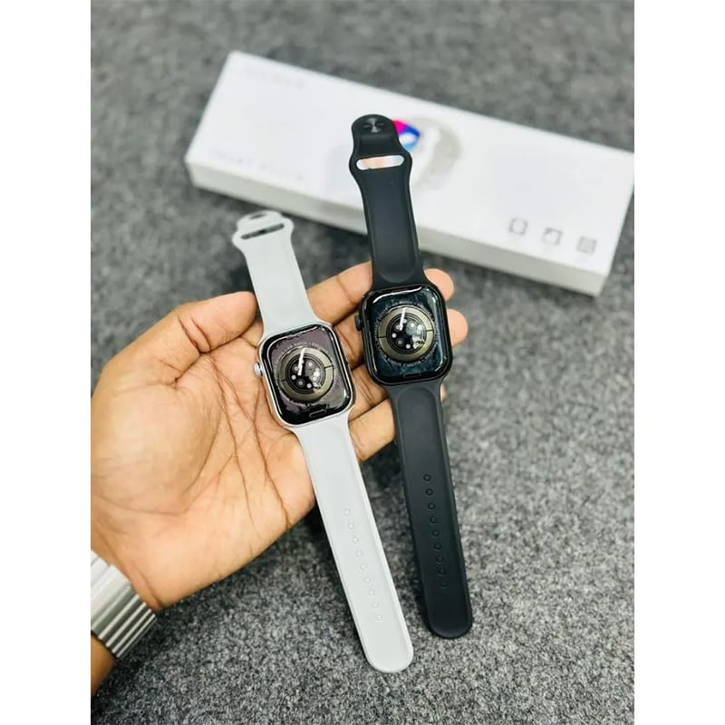 Picture of S12 Max Ferefit Smart Watch – Ultra 2.29" AMOLED | Updated Premium Model | NFC Access | Bluetooth Calling | Fast Wireless Charging | Fitness & Health Master - Silver