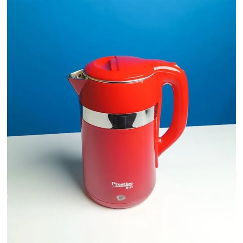 Picture of Prestige Hawkins Electric Kettle 2L - Stainless Steel Body, 1500W Power -  Voltage: 220V, Frequency: 50Hz - Maroon