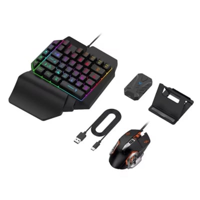 Picture of Mix Pro+ Gaming Converter Mouse & Keyboard Combo Adaptor for FPS Mobile Games - Black