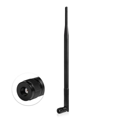 Picture of 12dBi RP-SMA Dual Band 2.4GHz 5GHz High Gain WiFi Router Wireless Antenna Omnidirectional - Black
