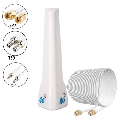 Picture of 4G Indoor Antenna 698-2700MHz Panel Aerial 4G Communication Antenna for WIFi Router Modem Signal Booster - White