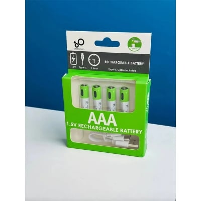 Picture of SmarToools RB40 AA/AAA 1.5V Rechargeable Battery (4/2-Piece Set) – High Capacity & Eco-Friendly
