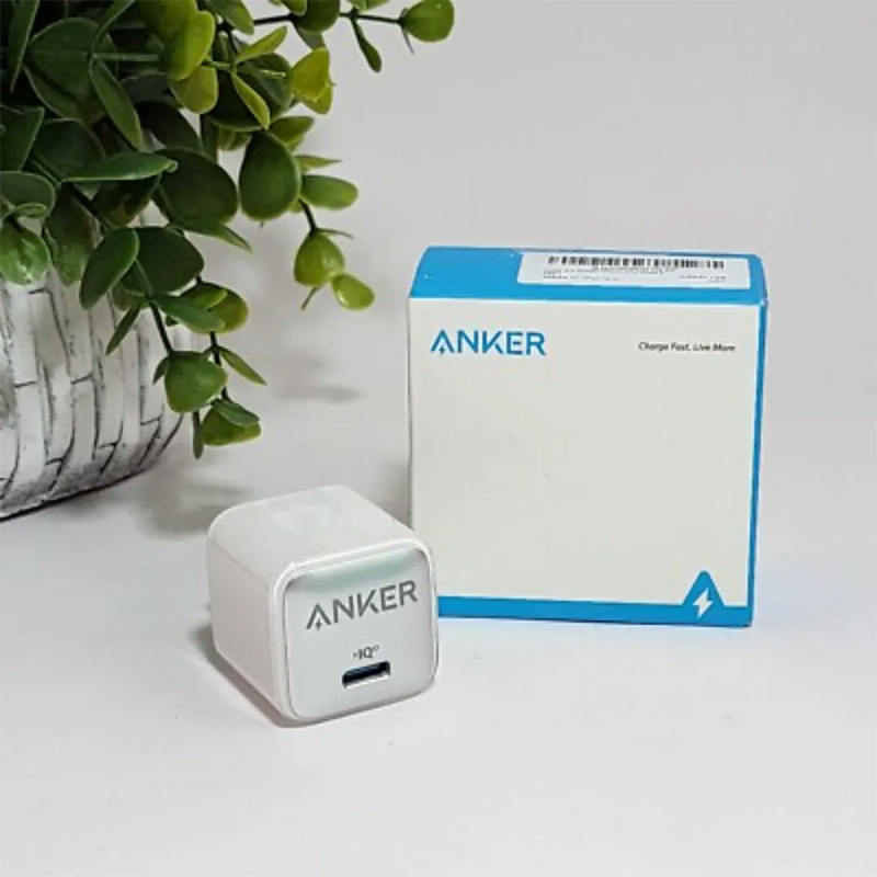 Picture of Anker 20W Cube PowerPort III PD USB C Fast Charger - White