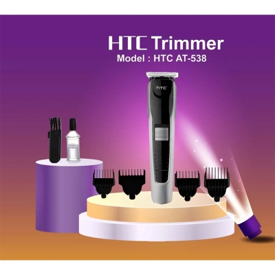 Picture of HTC AT-538 Rechargeable hair and beard trimmer Run Time 45 Minute 4 Size Clip