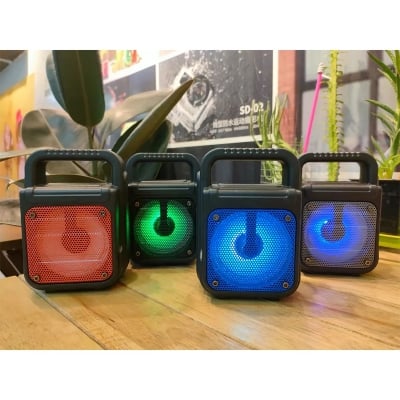 Picture of GTS 1363 Rechargeable Wireless Bluetooth Speaker Extra Bass Clean & Big Sound - Bluetooth Speaker - Multicolour