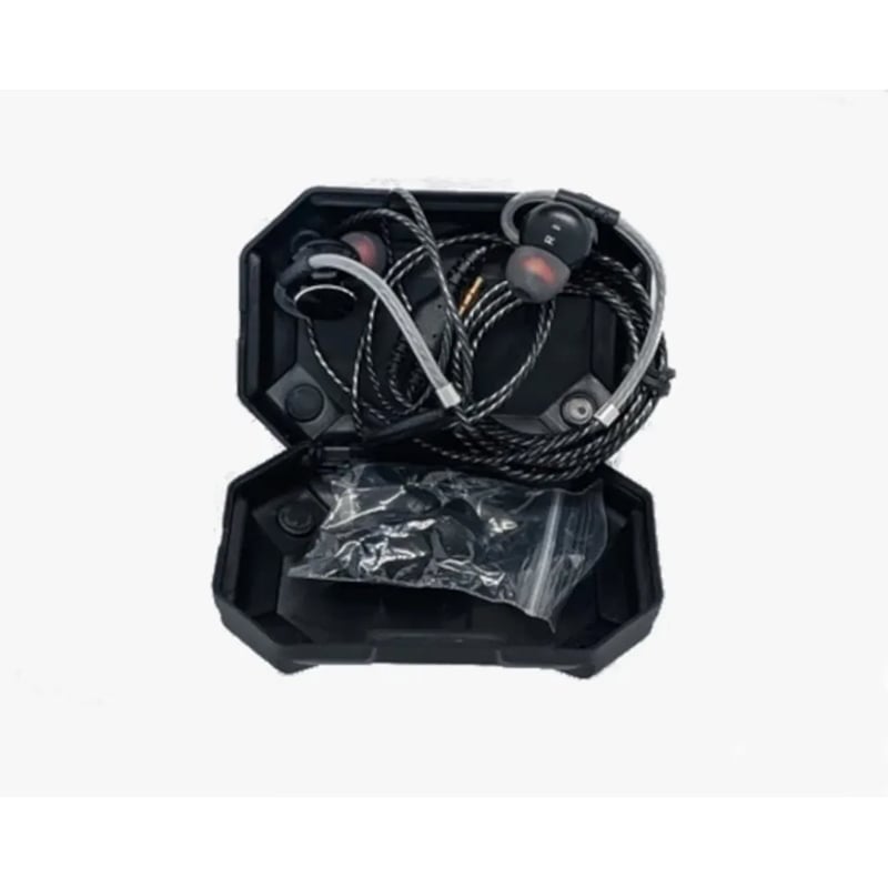 Picture of DM10 QKZ DM10 Zinc Alloy HiFi In Ear Earphones QKZ DM10 3.5mm Wired In-Ear Earphone - Black
