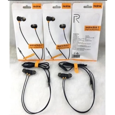 Picture of Realme Buds 2 magnet earphone with Mic Buds Headphone - Black