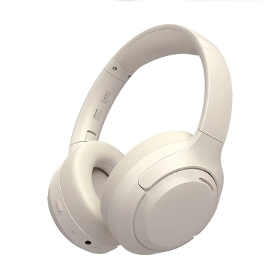 Picture of Langsdom HBN07 4-Mic ANC Noise Cancelling Stereo Over-Ear Headphones Wireless Audifonos Bluetooth Headset With 70h Music Time - Beige