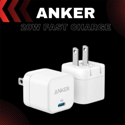 Picture of Anker 20W Cube PowerPort III PD USB C Fast Charger - White