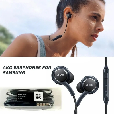 Picture of Akg_Super Bass Earphone With Pouch Box Samsung Headphone - Headphone - Ear Phone - Black