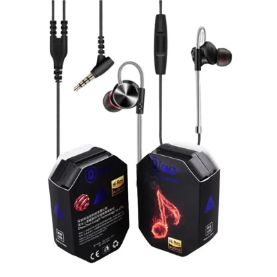 Picture of DM10 QKZ DM10 Zinc Alloy HiFi In Ear Earphones QKZ DM10 3.5mm Wired In-Ear Earphone - Black
