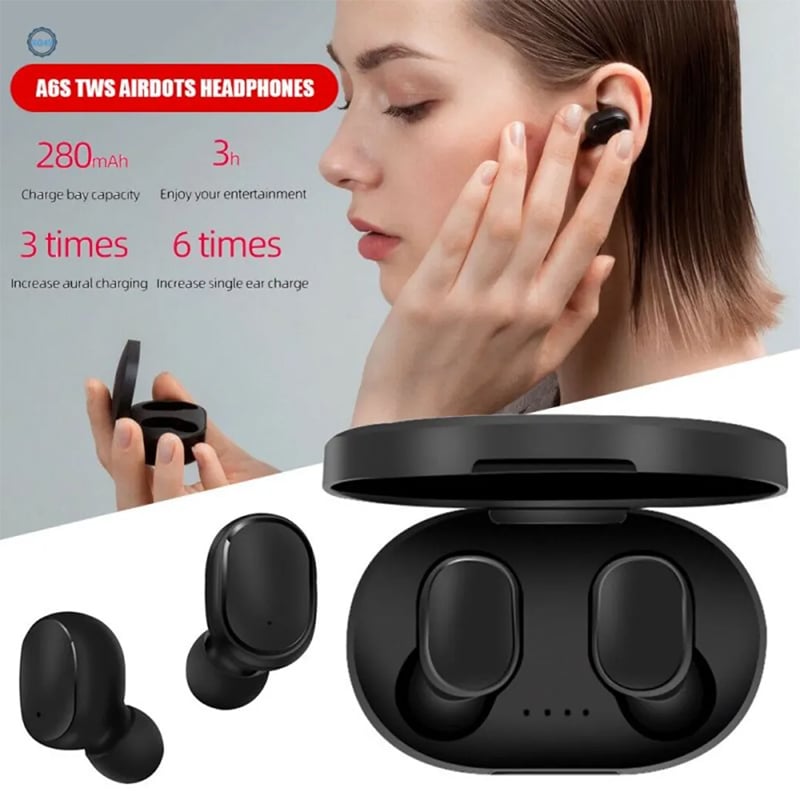 Picture of Original A6S TWS Headset Wireless Earphones Bluetooth Headphones Sport Stereo Fone Bluetooth Earbuds for Xiaomi Huawei iPhone - Multicolor