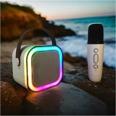 Picture of K12 Karaoke Machine Portable Bluetooth 5.3 PA Speaker With 1 Wireless Microphones Home Family Singing Children's Gifts By Pucko Gadgets - Single