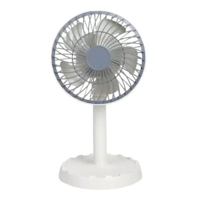 Picture of JY-Supe-2218 Professional Rechargeable Portable Mini Table Fan jy super Strong Wind Left to Right Oscillating Angle 45 Degrees jy 2218 03 battery- AC/DC Battery Capacity: 4000mAh 1st speed level: 10h continue working By Pucko Gadget - Multicolor