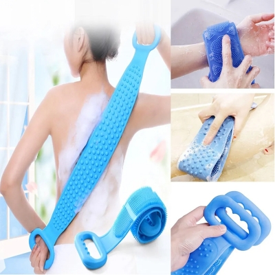 Picture of Silicone Bath Body Brush, Shower Massager/Exfoliating Back Scrubber for Shower/Back Scratchier/Body Skin Scrubber Deep Clean - Multicolor