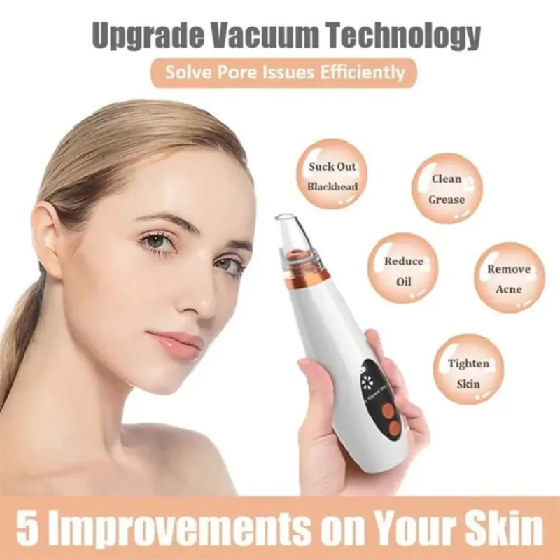 Picture of Blackhead Remover Machine Blackhead Remover Instrument Black Dot Remover Acne Vacuum Suction Face Clean Black Head Pore Cleaning Beauty Skin