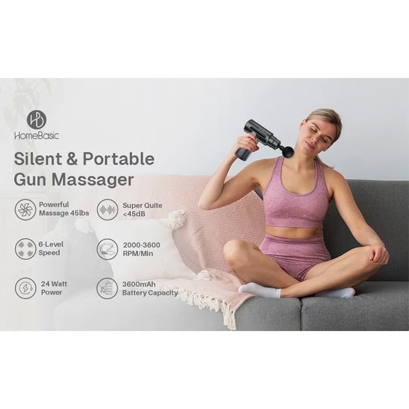 Picture of Body massage gun,Electric Vibration Body muscle massager Fascial Gun & Recovery device,fascia,body massage machine,Facial Body Massage - Multicolor