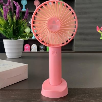 Picture of Portable Mini Rechargeable Fan – Ideal for Indoor & Outdoor Use, Travel-Friendly - Multicolor