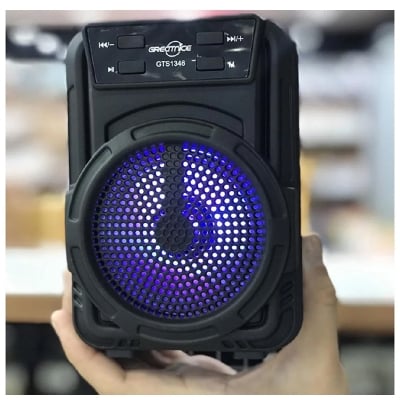 Picture of GTS 1346 Rechargeable  Wireless  Bluetooth  Speaker Extra Bass Clean & Big Sound - Bluetooth  Speaker - Black