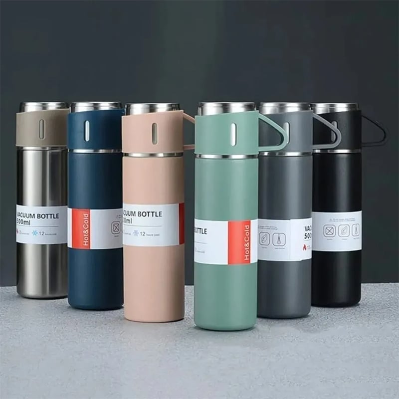 Picture of New Exclusive Premium 500ML Vacuum Flask - Durable Stainless Steel, Long Time Heat Preservation Flask - Multicolor