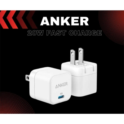 Picture of Anker 20W Cube PowerPort III PD USB C Fast Charger - White
