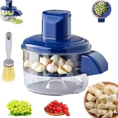 Picture of KD094 Automatic Vegetable Peeling Machine, Rechargeable Electric Fruit and Vegetable Peeler Suitable for Grapes, Cherry Tomatoes, Garlic - Multicolor