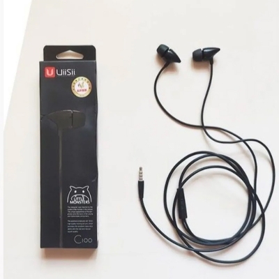 Picture of UiiSii C100 In-ear Earphone with MIC - Headphone - Ear Phone - Earphone - Black