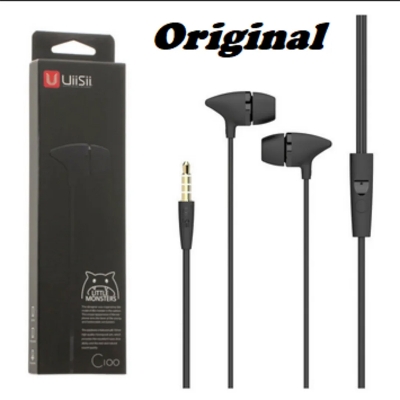 Picture of UiiSii C100 In-ear Earphone with MIC - Headphone - Ear Phone - Earphone - Black