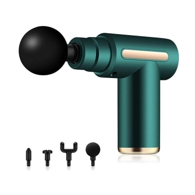 Picture of Mini Electric Massage Gun Portable Deep Tissue Massage Gun - Pain Relief USB Rechargeable Body Massager - Multicolor