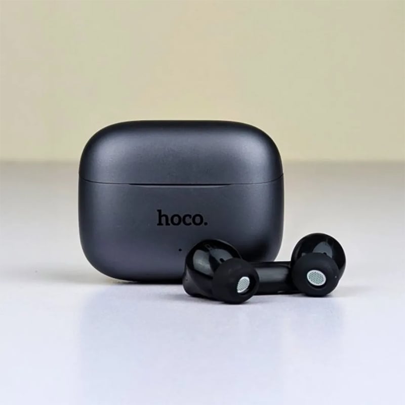 Picture of Hoco EQ27 AI Translation Earbuds – ANC+ENC Noise Cancelling Bluetooth Earphones with Touch Control - Black