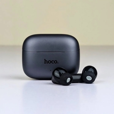 Picture of Hoco EQ27 AI Translation Earbuds – ANC+ENC Noise Cancelling Bluetooth Earphones with Touch Control - Black