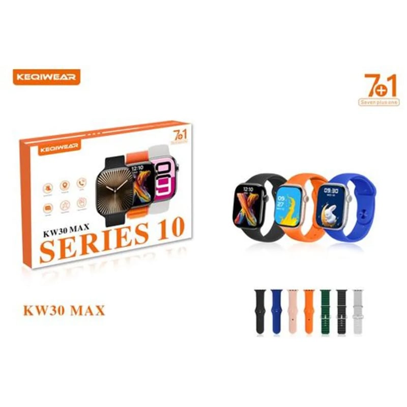 Picture of KW30 max Smartwatch Keqiwear Smart Watch Kw30 Max Series10 Smartwatch 7 Strap - White