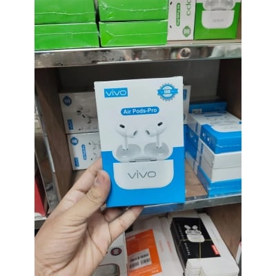 Picture of Vivo airpods Pro Wireless Earbuds Multitouch Function TWS Wireless Mini Air Buds Bluetooth 5.0 Earphones - White