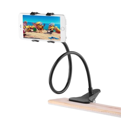 Picture of Universal Flexible Long Arms Lazy Bed Desktop Mobile Phone Holder Stand - Black - Phone Stand - Mobile Stand - Black