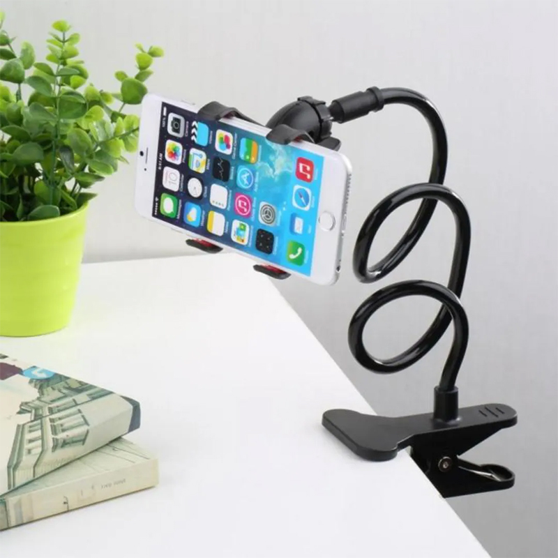 Picture of Universal Flexible Long Arms Lazy Bed Desktop Mobile Phone Holder Stand - Black - Phone Stand - Mobile Stand - Black