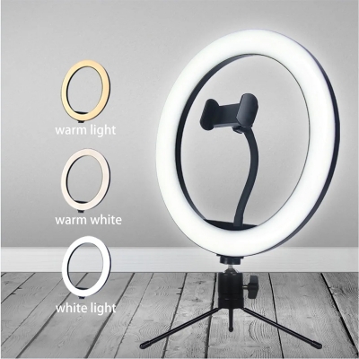 Picture of 10 inch LED Ring Fill Light Ring light Photography Beauty Light with 3 light modes, 11 adjustable brightness level (only ring light) - without tripod