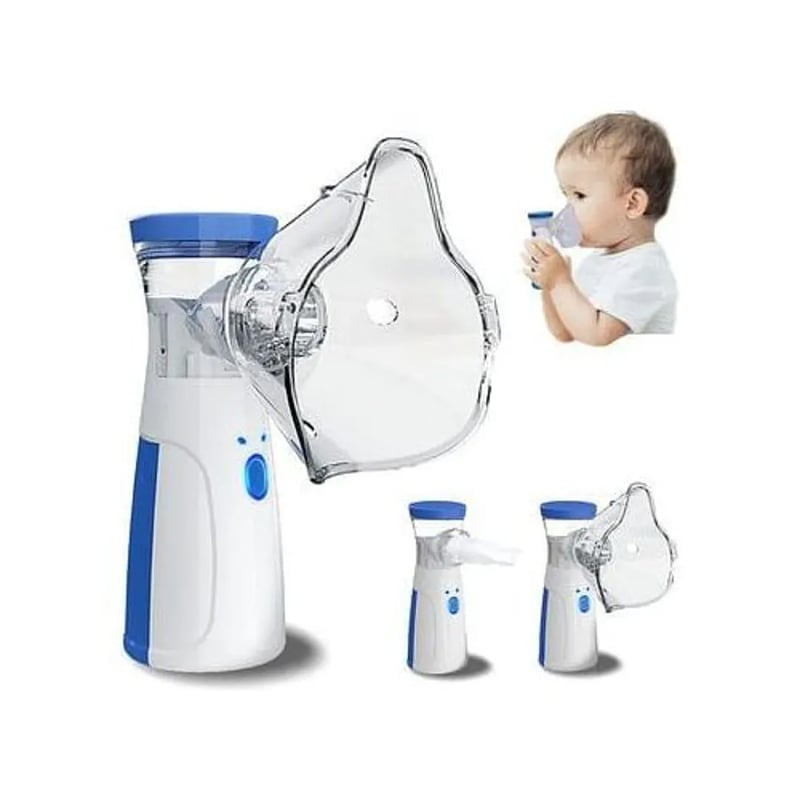 Picture of Mesh Portable Nebulizer - Handheld Mesh Atomizer Machine for Home Daily Use, Ultrasonic Nebuliser Personal Inhalers for Breathing Problems/ Mesh Atomizer Nebulizer - Multicolor