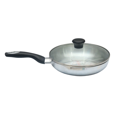Picture of Kiam Aluminium Frypan With Glass Lid 26 cm-Multicolor
