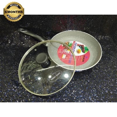 Picture of Kiam Non Stick Fry Pan With Glass Lid 28 Cm-Multicolor