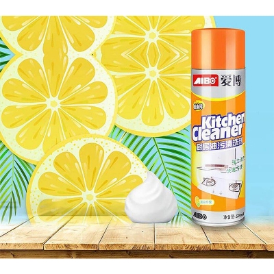 Picture of Multipurpose Bubble Foam Cleaner Kitchen Cleaner Spray Oil & Grease Stain Remover Chimney Cleaner Spray Bubble Cleaner All Purpose Foam Degreaser Spray-Multicolor