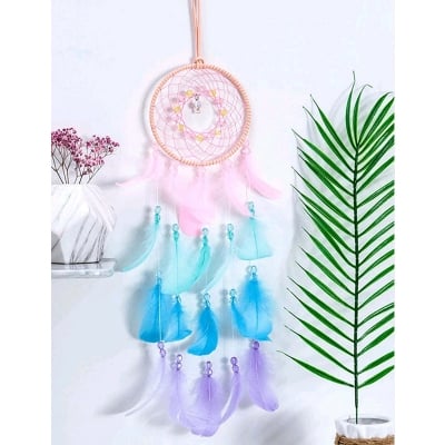 Picture of Dream Catcher Wall Decor Colorful Catcher Handmade Dream Catcher for Girls Boy Kids Bedroom Wall Hanging Living Room Wedding-Multicolor